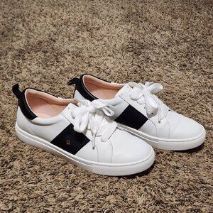 Kate Spade New York Ainsley White Sneaker Size 8 Small Heart Detail